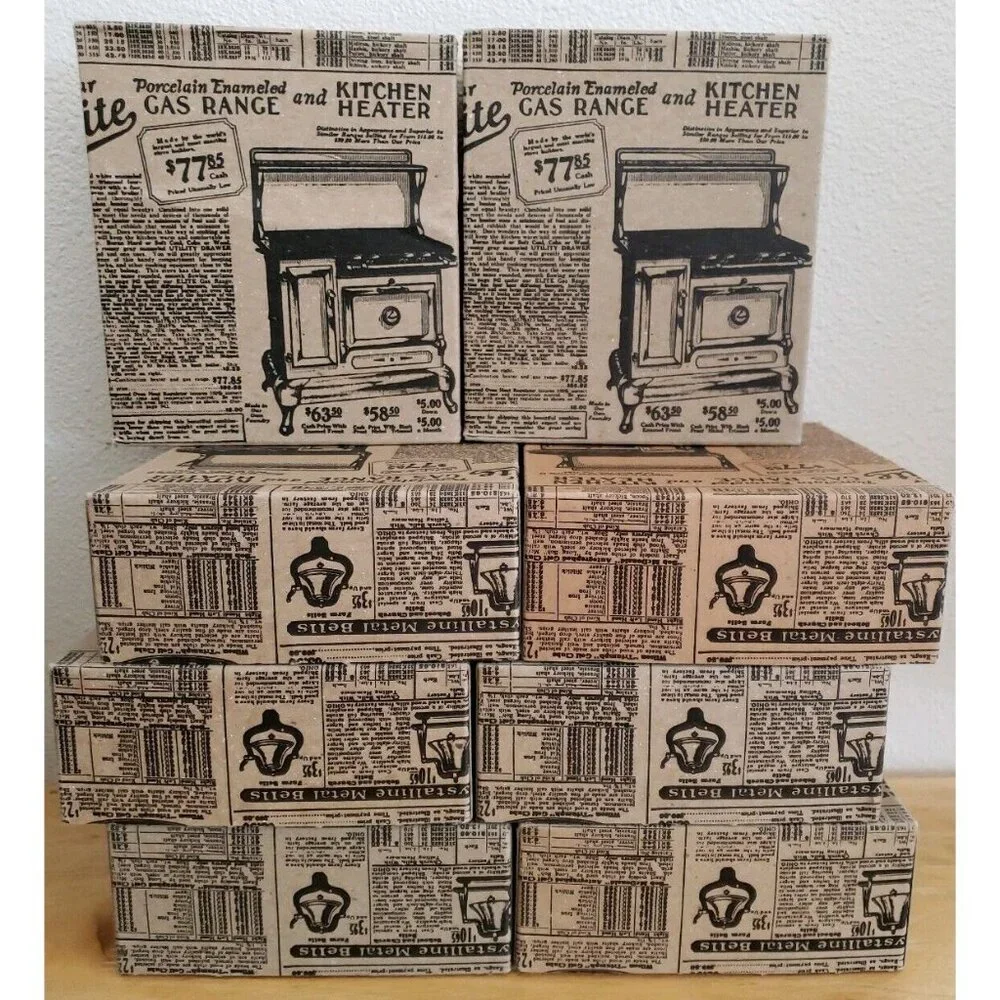 Vintage Candy Box Lot of 10 American Stick Confections Empty Antique Repro
